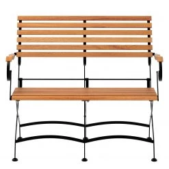 Jardi Gartenbank Tuscany - Akazie massiv / Stahl - Akazie / Schwarz -Gartenbänke Verkäufe 1000135907 190329 16505900065 GALLERYIMAGES P000000001000135907