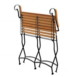 Jardi Gartenbank Tuscany - Akazie massiv / Stahl - Akazie / Schwarz -Gartenbänke Verkäufe 1000135907 190329 16505900068 GALLERYIMAGES P000000001000135907