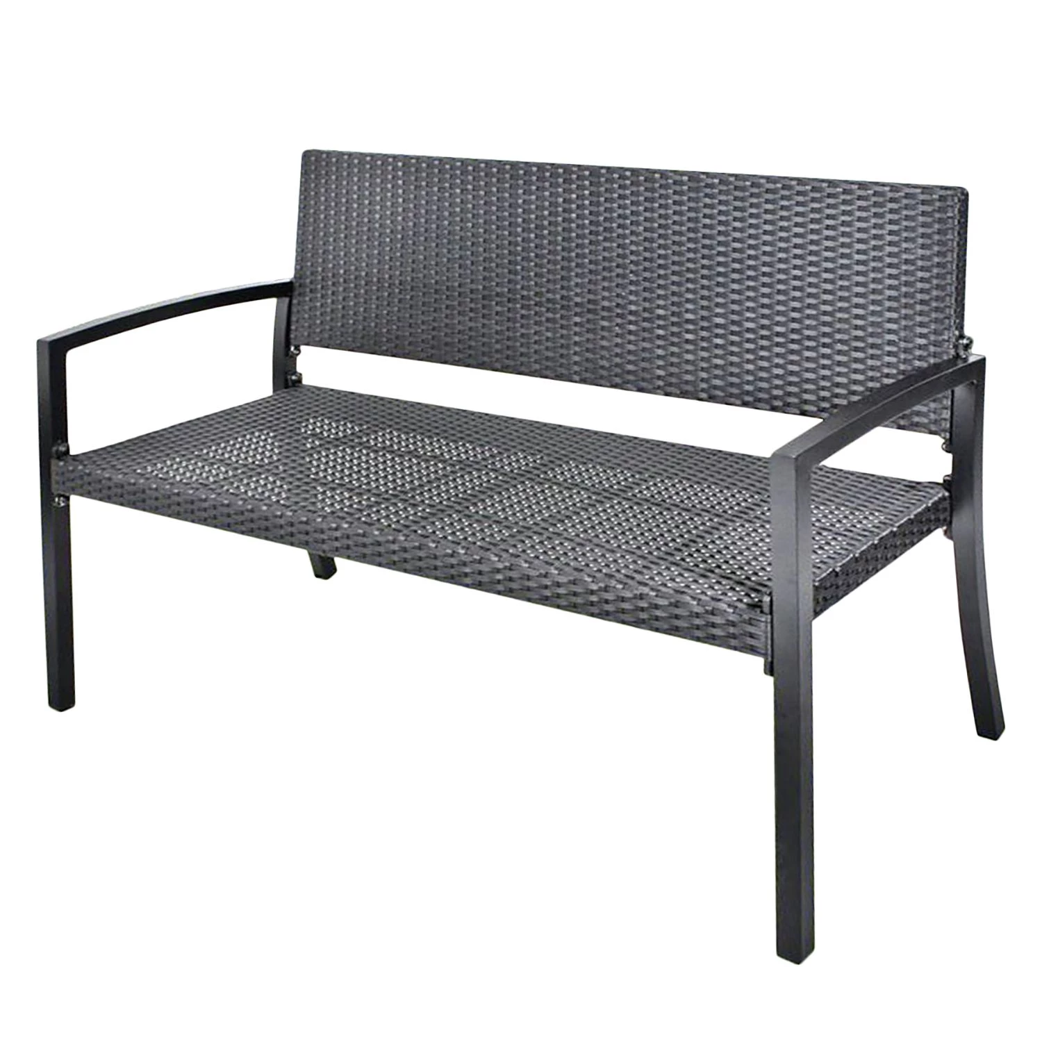 Garden Pleasure Gartenbank Sanremo - Kunststoff / Aluminium - Grau 1 Garden Pleasure Gartenbank Sanremo - Kunststoff / Aluminium - Grau