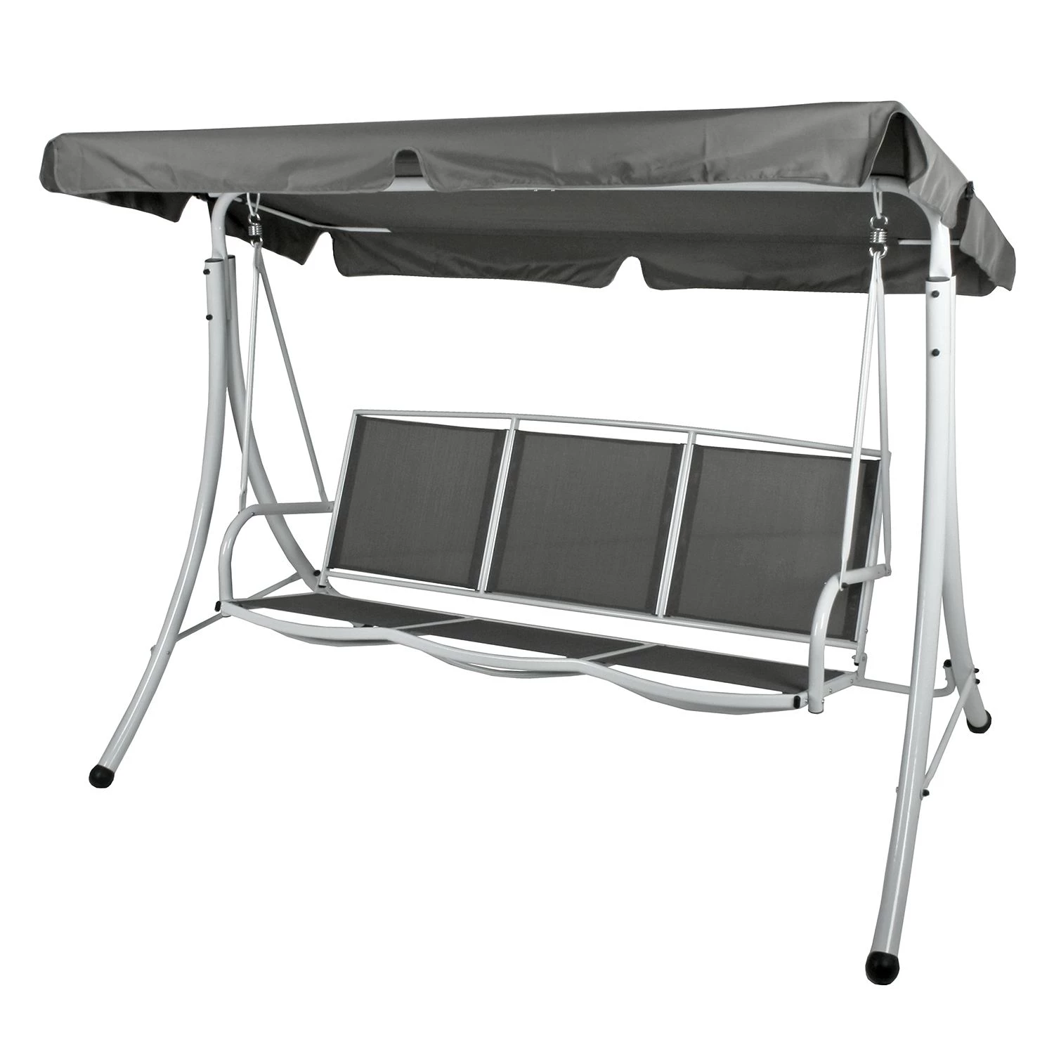 Garden Pleasure Hollywoodschaukel Anna II - Vinyl / Stahl - Grau 1 Garden Pleasure Hollywoodschaukel Anna II - Vinyl / Stahl - Grau