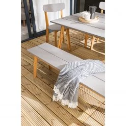 Jardi Gartenbank Lindholm - Akazie massiv - Grau / Braun -Gartenbänke Verkäufe 1000185450 200514 17145700005 DETAILS P000000001000185450