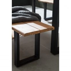 Jardi Gartenbank Edgewood - Akazie massiv / Eisen - Braun / Schwarz -Gartenbänke Verkäufe 1000189196 200515 12313000008 DETAILS P000000001000189196