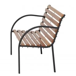 Siena Garden Gartenbank Menorca - Stahl / Hartholz - Braun / Schwarz -Gartenbänke Verkäufe 1000210202 200423 18202500105 DETAILS P000000001000210202