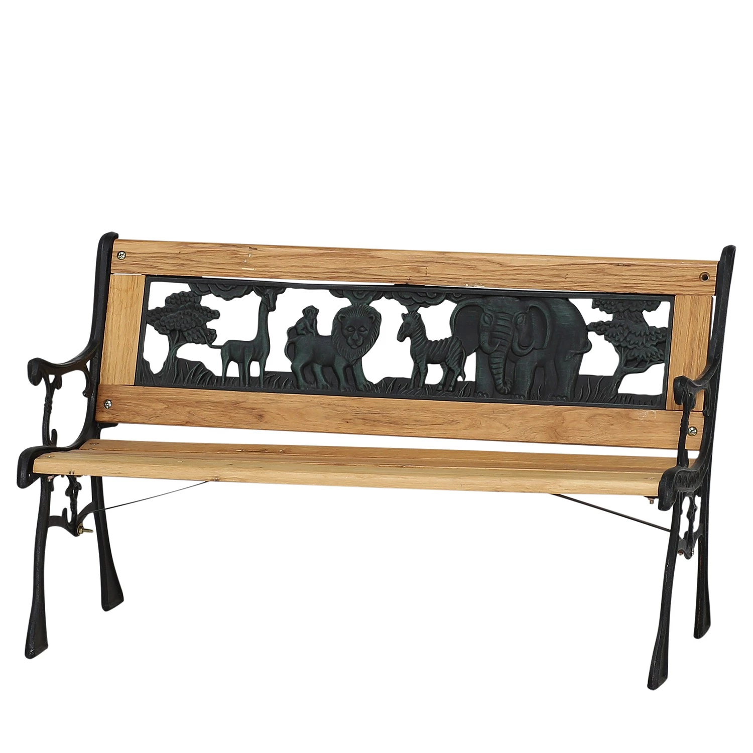 Siena Garden Gartenbank Kids - Eisen / Massivholz - Braun / Schwarz 1 Siena Garden Gartenbank Kids - Eisen / Massivholz - Braun / Schwarz