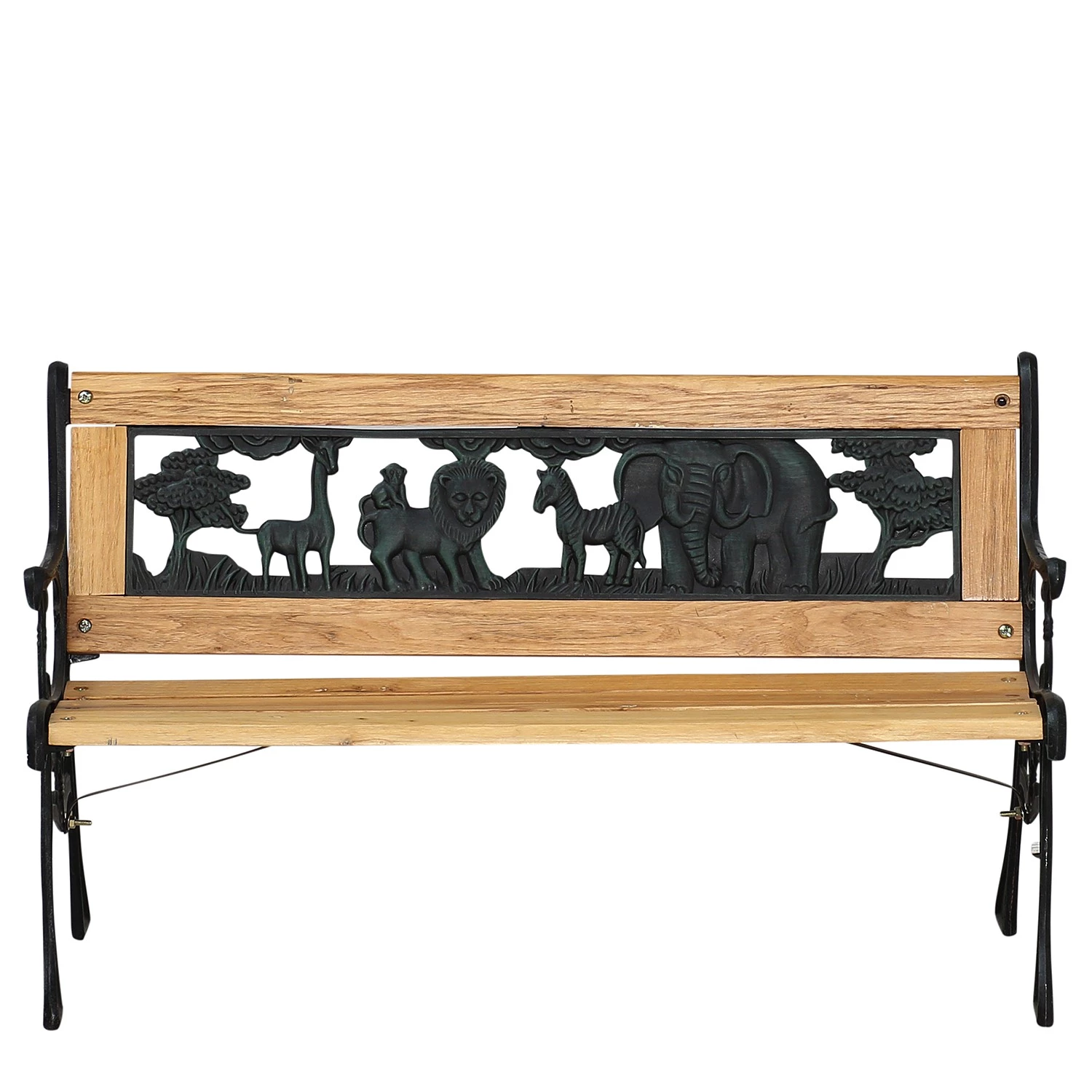 Siena Garden Gartenbank Kids - Eisen / Massivholz - Braun / Schwarz 2 Siena Garden Gartenbank Kids - Eisen / Massivholz - Braun / Schwarz – Bild 2