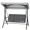 Siena Garden Hollywoodschaukel Livorno - Stahl / Ranotex - Anthrazit