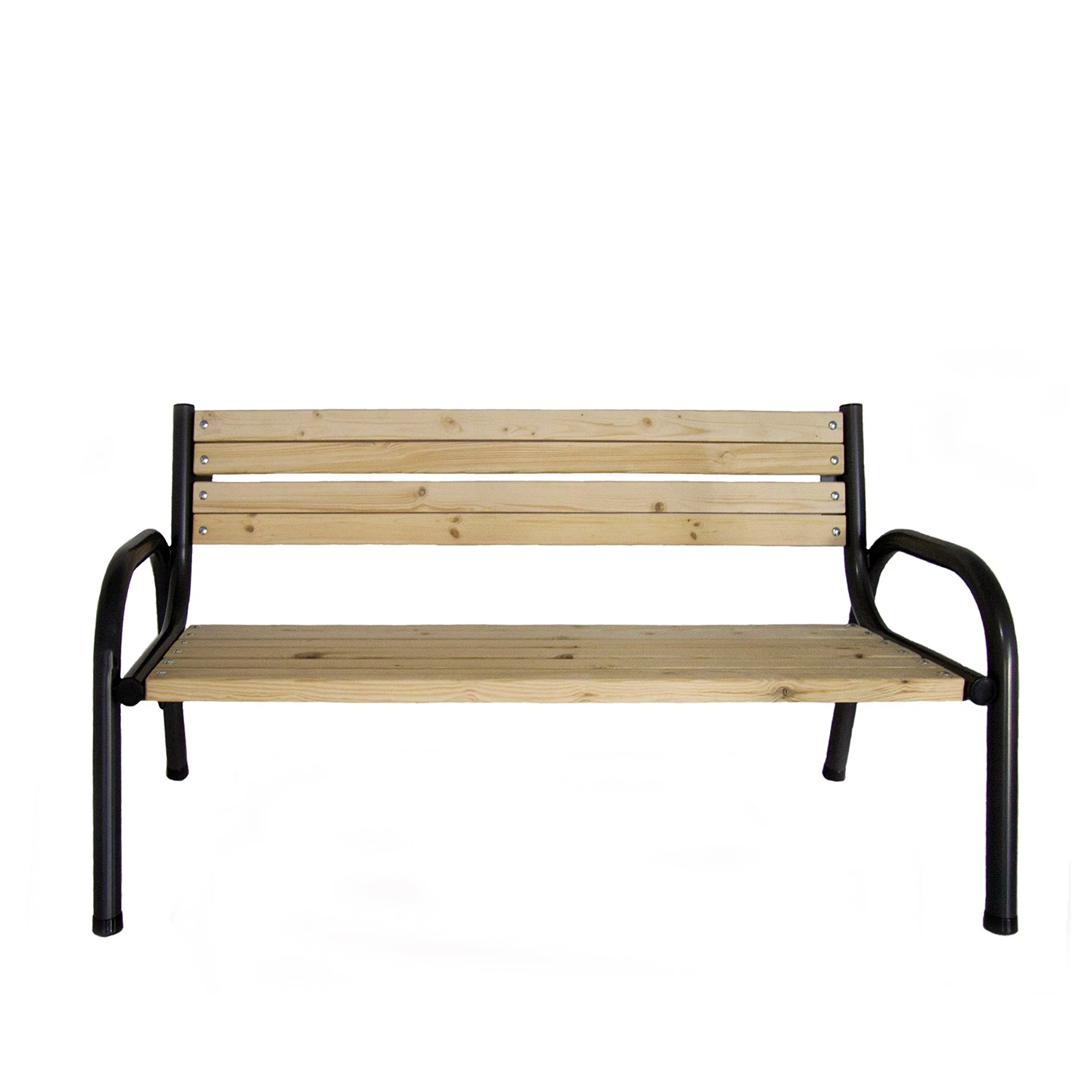 Siena Garden Gartenbank Park - Stahl / Hartholz - Schwarz / Braun 2 Siena Garden Gartenbank Park - Stahl / Hartholz - Schwarz / Braun – Bild 2