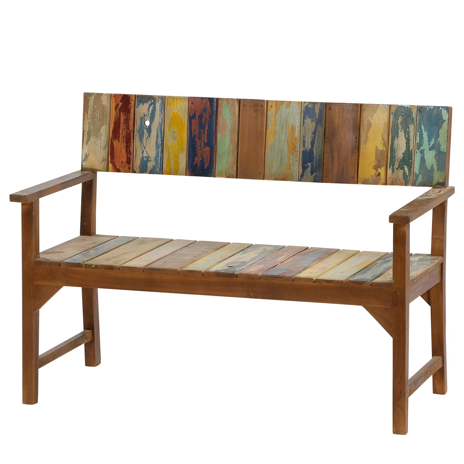 Siena Garden Gartenbank Palu - Teak teilmassiv - Mehrfarbig 1 Siena Garden Gartenbank Palu - Teak teilmassiv - Mehrfarbig