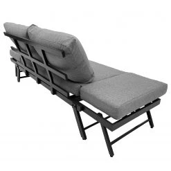 Jardi Gartenbank Torcy - Aluminium / Polyester - Grau / Schwarz -Gartenbänke Verkäufe 1000223222 210611 06411000009 DETAILS P000000001000223222