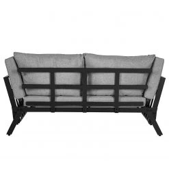 Jardi Gartenbank Torcy - Aluminium / Polyester - Grau / Schwarz -Gartenbänke Verkäufe 1000223222 210715 14111600004 DETAILS P000000001000223222