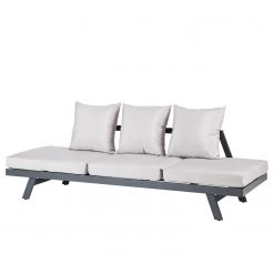 Jardi Gartenbank Ranco - Aluminium / Polyester - Dunkelgrau / Hellgrau