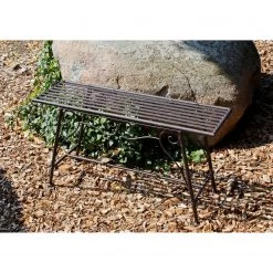 Garden Pleasure Gartenbank Lorin - Eisen - Braun -Gartenbänke Verkäufe 1000268857 210615 13175600220 MOOD DETAILS P000000001000268857 mood