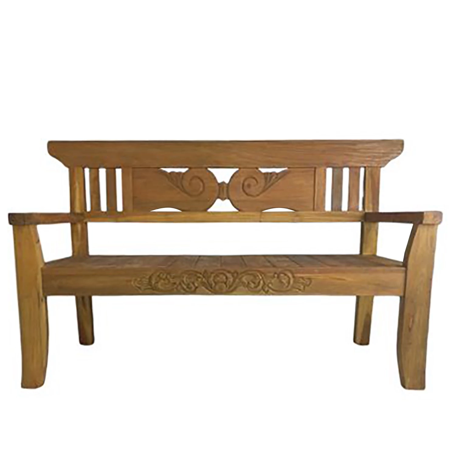 Garden Pleasure Gartenbank Padar - Teakholz - Braun - Breite: 150 cm 2 Garden Pleasure Gartenbank Padar - Teakholz - Braun - Breite: 150 cm – Bild 2