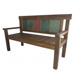 Garden Pleasure Gartenbank Timor - Teakholz - Braun / Mehrfarbig - Breite: 150 cm