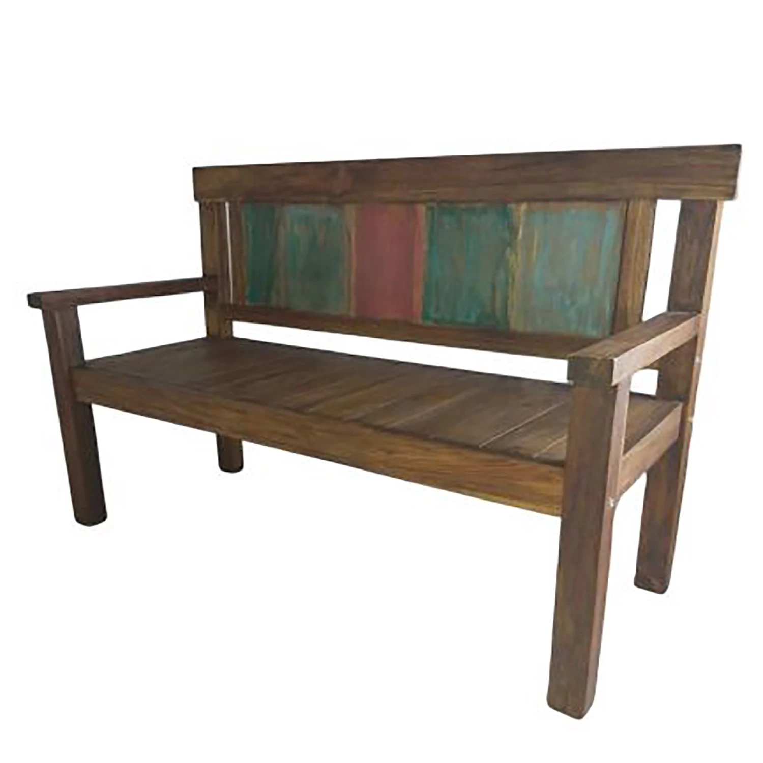 Garden Pleasure Gartenbank Timor - Teakholz - Braun / Mehrfarbig - Breite: 150 cm 1 Garden Pleasure Gartenbank Timor - Teakholz - Braun / Mehrfarbig - Breite: 150 cm