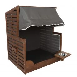 My Flair Hundestrandkorb Chelm - Tanne - Grau