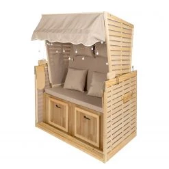 My Flair Strandkorb Brampton - Kiefer - Beige