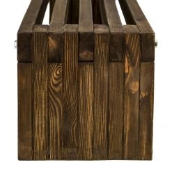 Gartenbank Delem - Pinie - Walnuss -Gartenbänke Verkäufe 1000338905 220324 040 DETAILS P000000001000338905