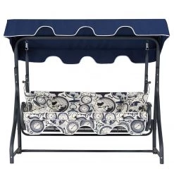 Hollywoodschaukel Olea III - Aluminium / Polyester - Mehrfarbig