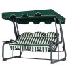 Hollywoodschaukel Vitis - Eisen / Polyester - Grün