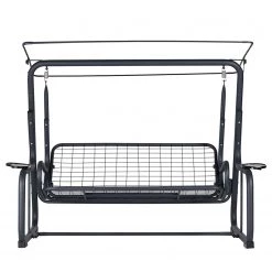 Hollywoodschaukel Vitis - Eisen / Polyester - Grün -Gartenbänke Verkäufe 1000338925 220324 040 DETAILS P000000001000338925