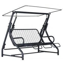 Hollywoodschaukel Vitis - Eisen / Polyester - Grün -Gartenbänke Verkäufe 1000338925 220324 050 DETAILS P000000001000338925