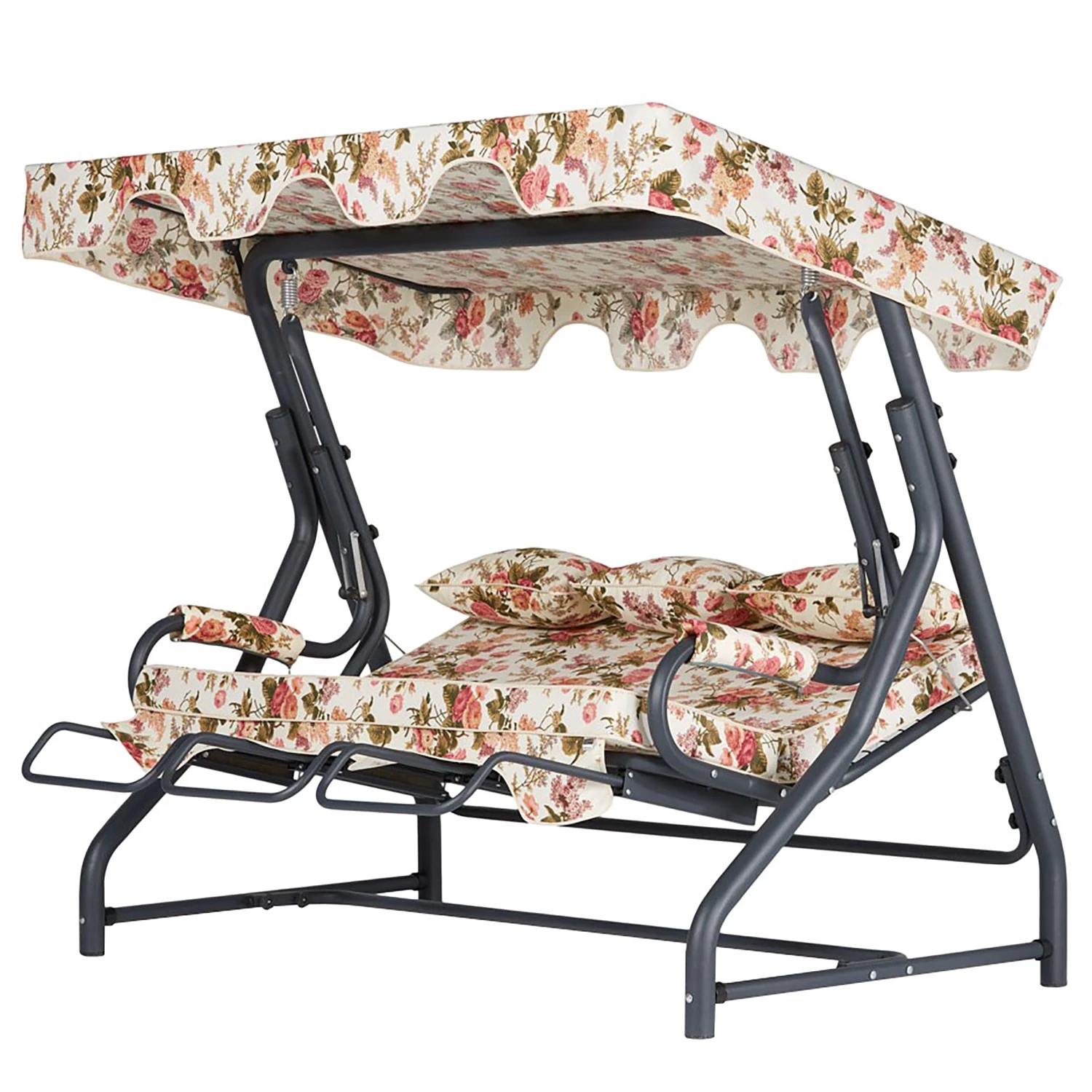 Hollywoodschaukel Salvia III - Eisen / Polyester - Mehrfarbig 2 Hollywoodschaukel Salvia III - Eisen / Polyester - Mehrfarbig – Bild 2