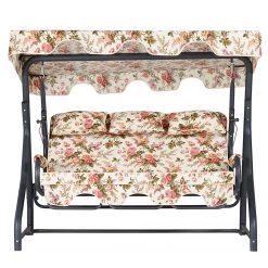 Hollywoodschaukel Salvia III - Eisen / Polyester - Mehrfarbig 5 Hollywoodschaukel Salvia III - Eisen / Polyester - Mehrfarbig -Gartenbänke Verkäufe 1000338929 220324 040 DETAILS P000000001000338929