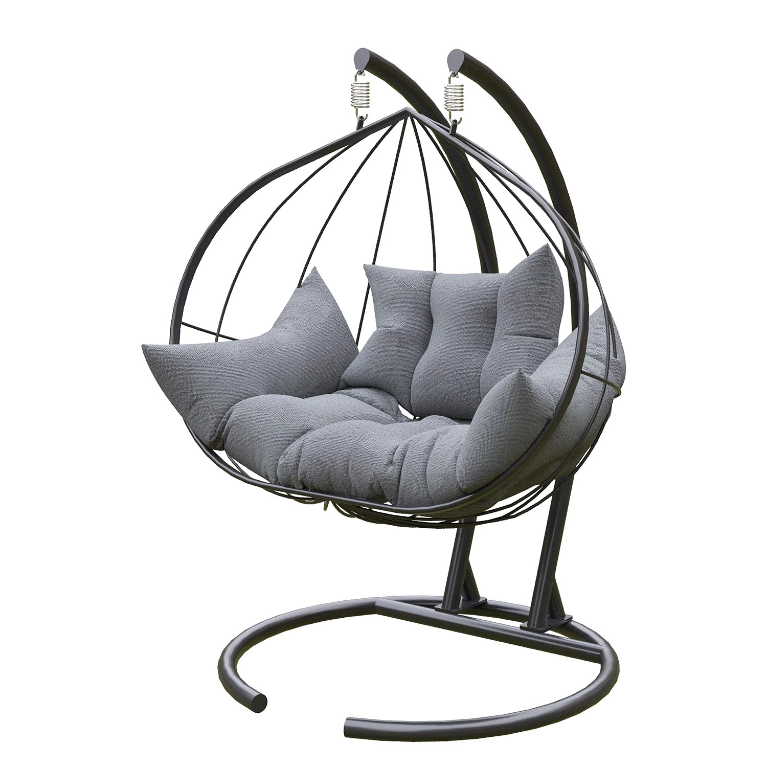 Hängesessel Hanedan - Eisen - Anthrazit 1 Hängesessel Hanedan - Eisen - Anthrazit