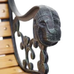 Gartenbank HWC-F98 2-Sitzer - Schwarz - Braun -Gartenbänke Verkäufe 1062f0b66c4d4f65b22c8dff04908f4c