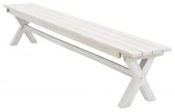 Ebuy24 Rives Gartenbank weiß grau.