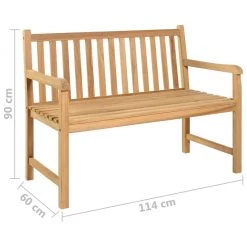 VidaXL Gartenbank Massivholz Teak - vidaXL Gartenbank 114 cm Massivholz Teak -Gartenbänke Verkäufe 3a42f97d5ea7436a8ef670c3db02e30a