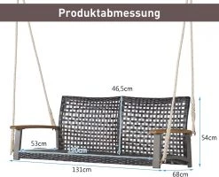 Costway Schaukelbank 2-Sitzer -Gartenbänke Verkäufe 44b356c58a504fd7a0c48b05d5966472