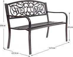 Costway 3 Sitzer Gartenbank -Gartenbänke Verkäufe 4d94e0098f2d4f2b92dd239365cfa461