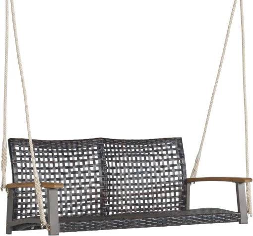 Costway Schaukelbank 2-Sitzer -Gartenbänke Verkäufe 6d33ab88fca94ae683316f8ad461390a