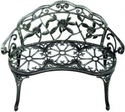 Costway Gartenbank Parkbank Gusseisen