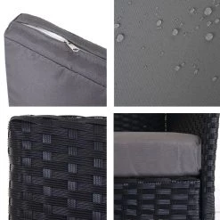 HWC Poly-Rattan Gartenbank Halden - Anthrazit - Grau -Gartenbänke Verkäufe 827f79e8893a42b7be3f6207b6e7e9c5