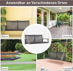 Costway Schaukelbank 2-Sitzer -Gartenbänke Verkäufe 90c910be241a404ea97bc9cc34d52b70