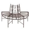 Garden Pleasure Baumbank Sehlen - Metall - Rostbraun