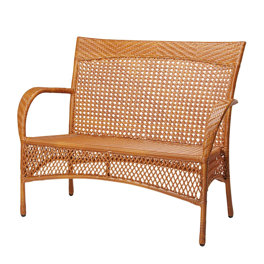 Best Freizeitmöbel Sitzbank Madelene - Polyrattan - Karamell 1 Best Freizeitmöbel Sitzbank Madelene - Polyrattan - Karamell