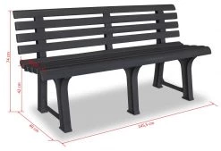 VidaXL Gartenbank 145,5 cm Kunststoff - vidaXL Gartenbank 145,5 cm Kunststoff Anthrazit 11 VidaXL Gartenbank 145,5 cm Kunststoff - vidaXL Gartenbank 145,5 cm Kunststoff Anthrazit -Gartenbänke Verkäufe e47cb21c853b4e85ae7a752722f41f4a.cropped 3 195 1021 699.processed