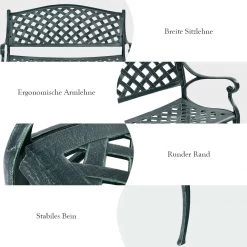 Costway Eisenbank belastbar bis 210kg -Gartenbänke Verkäufe e58dd639b26347a3933510e1db47c8da