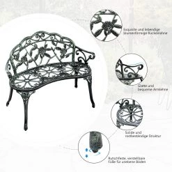 Costway Gartenbank Parkbank Gusseisen -Gartenbänke Verkäufe e63df4a75c334b3ca40581bc14e21209