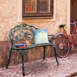 Costway Gartenbank Parkbank Gusseisen -Gartenbänke Verkäufe ea62c8b57791439f810fe9f271db87af