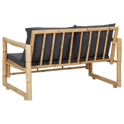 VidaXL 2-Sitzer Gartensofa mit Polstern Bambus - vidaXL Gartenbank mit Kissen 115 cm Bambus -Gartenbänke Verkäufe fd9653c785034a4b8a75bc82df8ae247