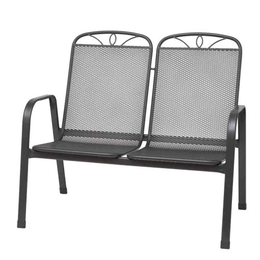 Siena Garden Gartenbank Elda Plus (2-Sitzer) - Stahl - Eisengrau -Gartenbänke Verkäufe gartenbank elda plus 2 sitzer metall 4340324