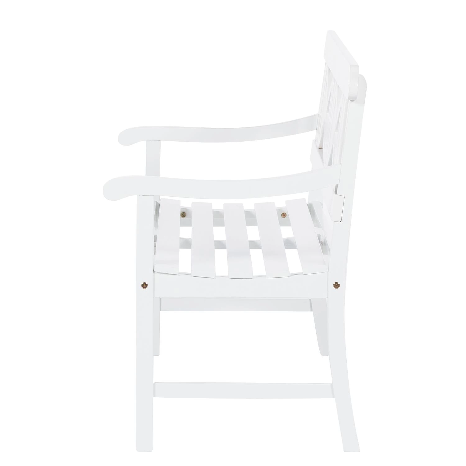 Jardi Gartenbank Eternal - Akazie massiv - Weiß - Breite: 128 cm 9 Jardi Gartenbank Eternal - Akazie massiv - Weiß - Breite: 128 cm – Bild 9