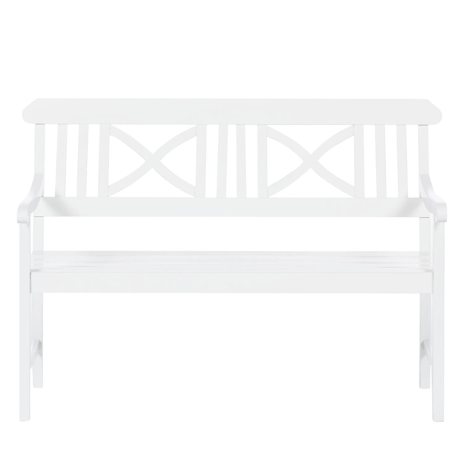 Jardi Gartenbank Eternal - Akazie massiv - Weiß - Breite: 128 cm 4 Jardi Gartenbank Eternal - Akazie massiv - Weiß - Breite: 128 cm – Bild 4