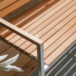 Studio Copenhagen Gartenbank Teakline Exklusiv - Breite: 114 cm -Gartenbänke Verkäufe gartenbank teakline exklusiv teak massiv edelstahl 151 4562068 1